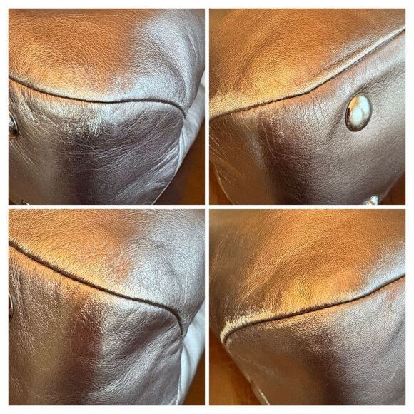 COACH - Lg. Soho East/West Tote Shoulder Bag in Metallic Bronze Leather. F18751 - Picture 13 of 13